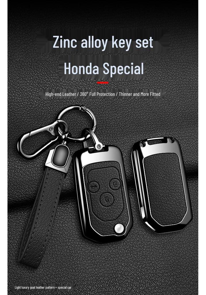 Металлический защитный чехол для ключа Honda: Vezel, Accord, Fit, CRV, Greiz - Многофункциональная Роскошь