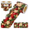Christmas Bulletin Board Border Sticker Xmas Flower Trim Border Self-Adhesive Label Stickers