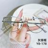 Fashion New Cat Eye Diamond Metal Women's Glasses Anti Blue Light Glasses with Rhinestone Metal Frame Transparent Computer Flat Glasses