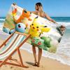 Pokémon Print Beach Towel, Large Soft Quick Dry Towel for Beach Camping Swimming