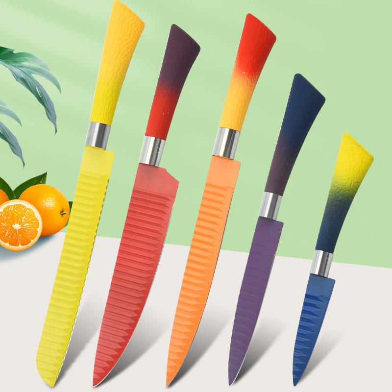 5 шт., наборы ножей, набор кухонных ножей, ножи шеф-повара, кухонные принадлежности, нож для нарезки фруктов, резак для обвалки