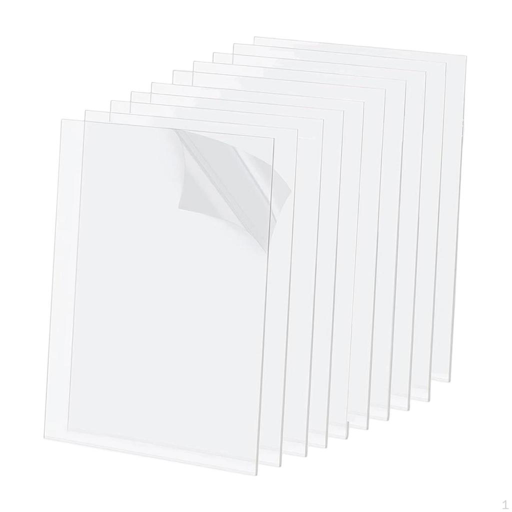 10 шт. Акриловый лист Прозрачные панели Гибкая фоторамка Легко резать для поделок своими руками