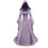 Women Medieval Costumes 19th Century European Dress Vintage Victorian Gothic Princess Dresses Ladies Hooded Long Dress Vestidos