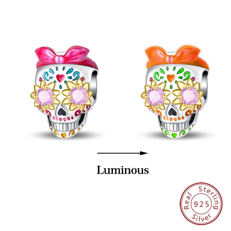 Copper Glow In The Dark Firefly Honeybee Star Charms Beads Fit Qikaola Original Bracelets Fine Diy Jewelry Gift