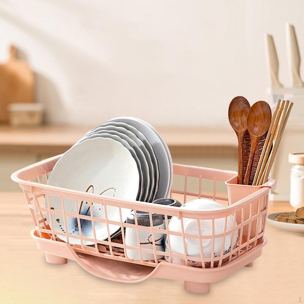 Basket Bowl Drying Holder, Dish Drainer Rack, Over The Sink Rack for Plate