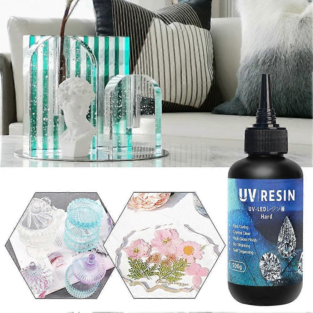 Clear Hard Uv Resin High Gloss Fast Curing Resin Yellowing Resistance