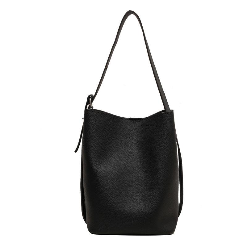 Вместительное ретро домашнее нишевое ведро новая сумка через плечо подмышку с высокой текстурой для ребенка и матери