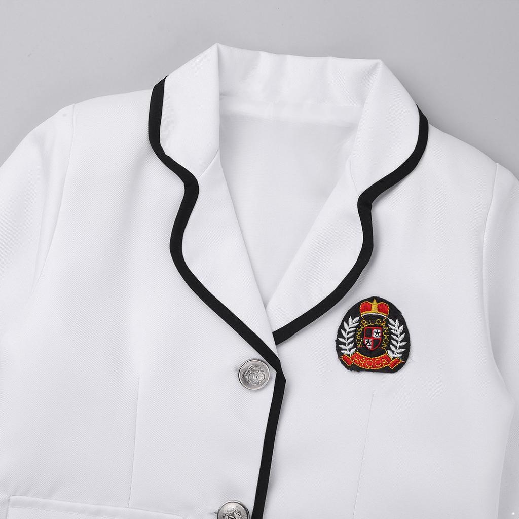 Детская классическая британская японская корейская школьная форма для мальчиков и девочек, наряды для костюмированной вечеринки в стиле аниме, костюмы-рубашки