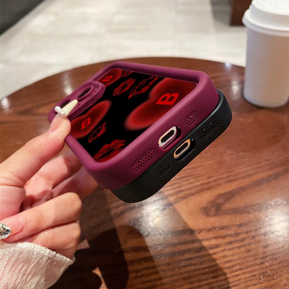 LZ22 Lips Kiss Digital Design силиконовый чехол для телефона Samsung A15 A35 S24 S23 Ultra S22 S21 Plus S20 A05 A06 A54 A55 A53 A14 M15 противоударный задний чехол