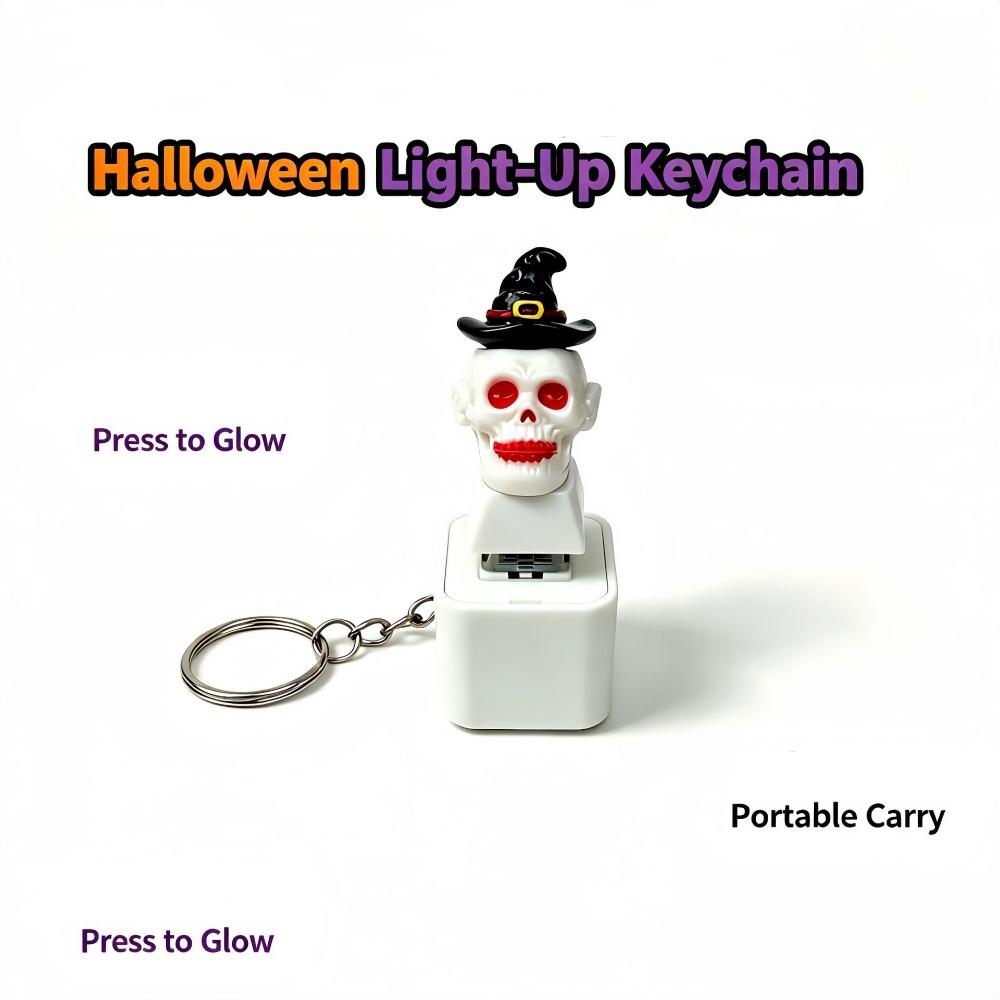 Light Up Christmas Key Ring Keyboard Clicker Button Sound Pendant Voice Keychain Party Small Gift