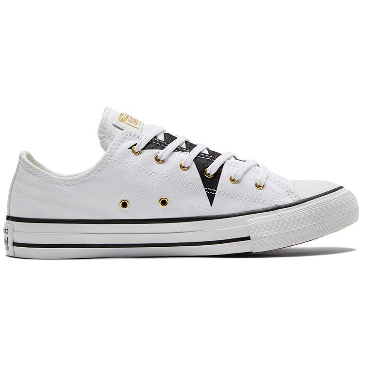 Converse Кеды Chuck Taylor All Star Low Top из парусины Белый/Черный A02579C
