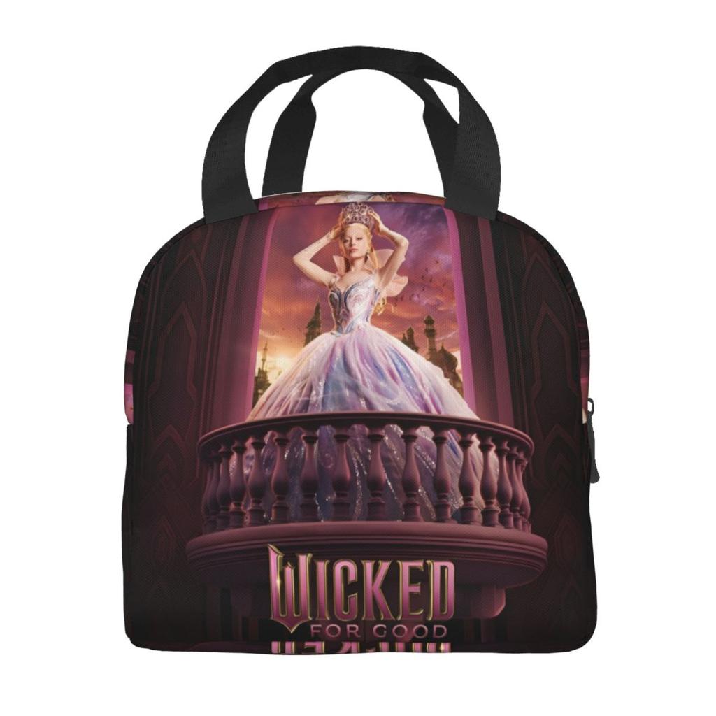 Aesthetic Wicked For Good Insulated Lunch Bag Food Container Portable Cooler Thermal Lunch Boxes For Picnic
