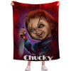 Chucky D Horror Movie Cartoon Throw Blanket Soft Cozy for Living Room Bedroom Sofa Bed Travel  Fashionable Area Rug