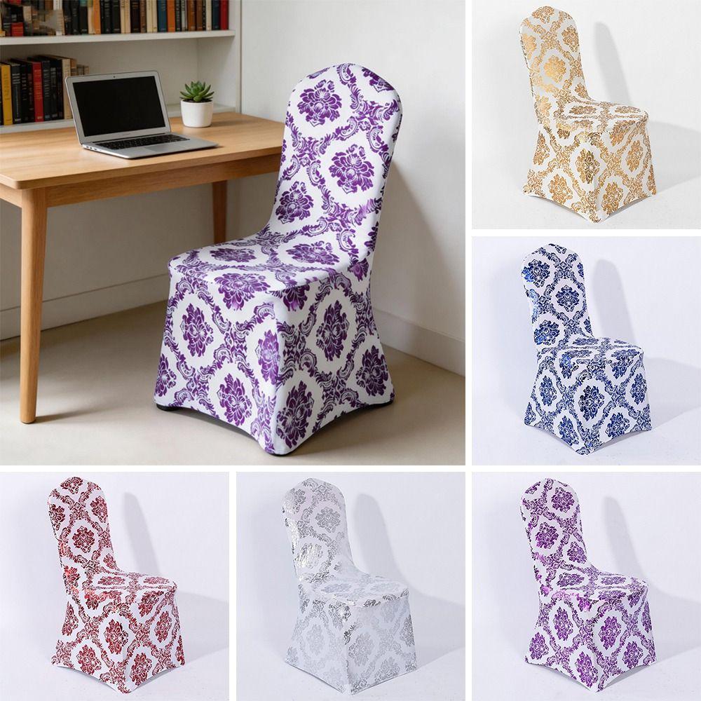 Removable Chair Covers Flower Print Elastic Chair Cover Decor Creative Decorative Slipcovers Hotel