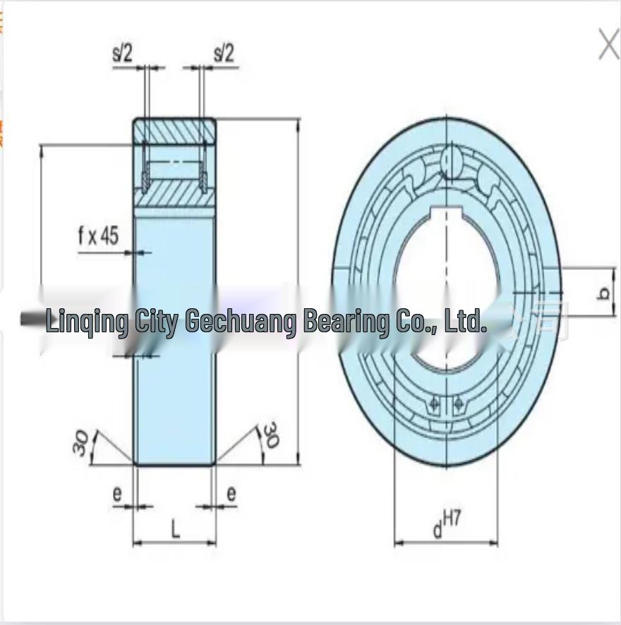 One-way Clutch Bearing: CSK30PP, CSK35PP, CSK40PP, CSK305 with Keyway