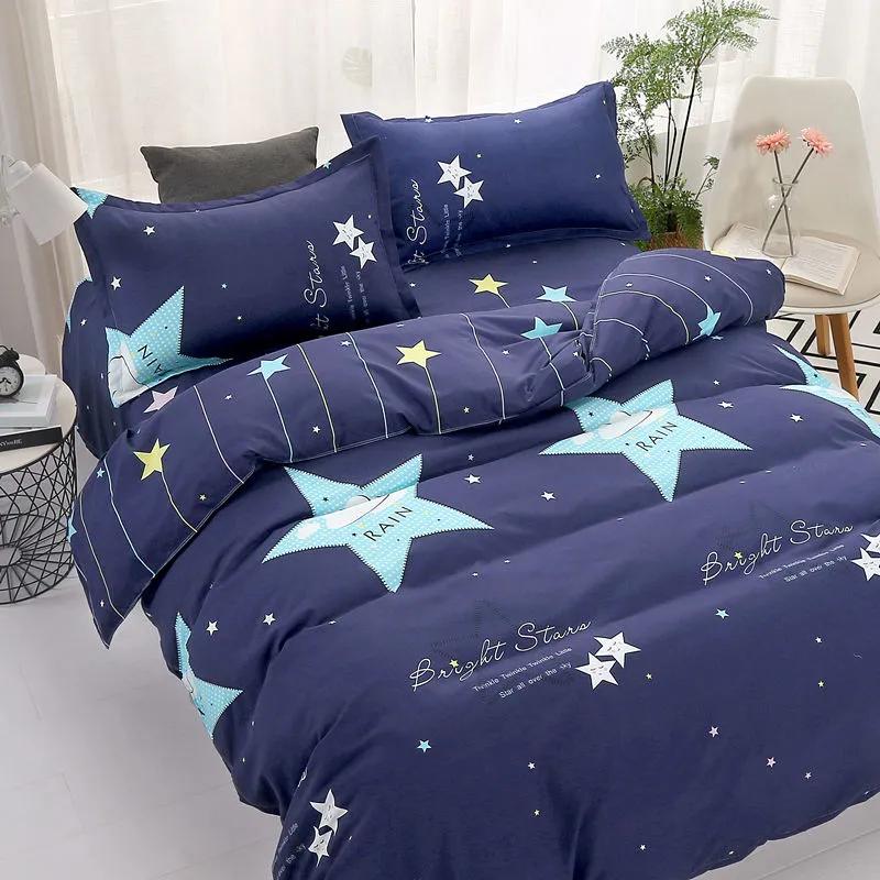 Мягкий пододеяльник, простыня, наволочка, комплект постельного белья с рисунком Love Hear