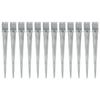 VidaXL Ground Stakes 12 Pcs Silver 10x10x91 Cm Galvanized Steel