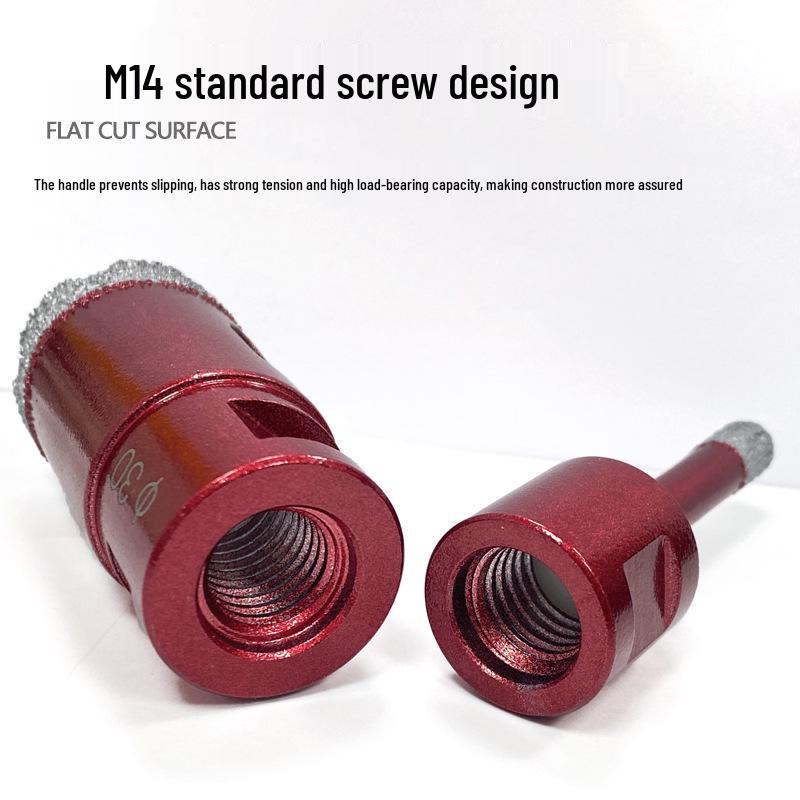 M14 Алмазная коронка паяная для плитки, мрамора, камня, стекла - Насадка для угловой шлифмашины для расширения отверстий