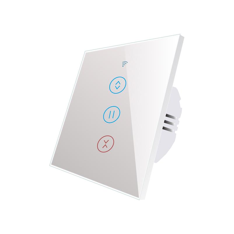 EU UK Tuya WiFi Roller Shutter Blinds Wall Switch Support Alexa Google Home WiFi Controlled Curtain Switch Smart Curtain Switch