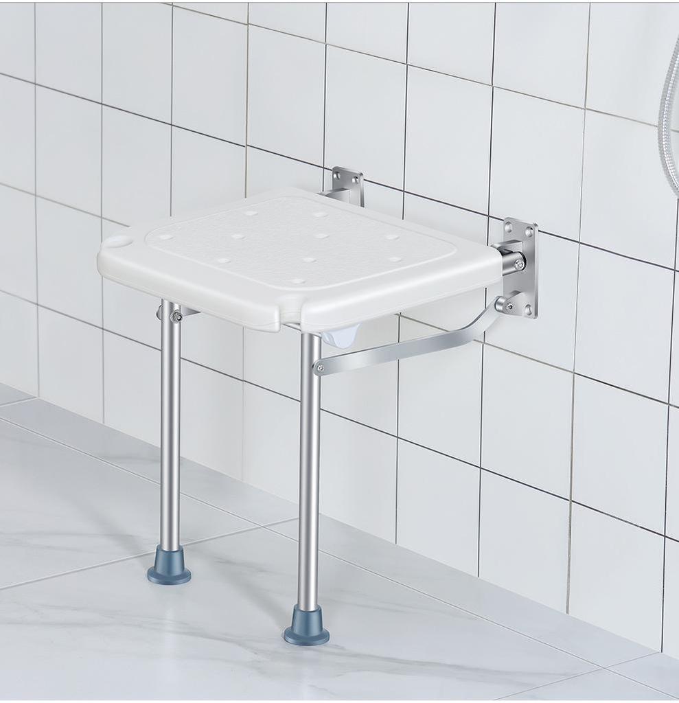 Настенный складной душевой табурет для маленьких помещений - Идеально для пожилых людей и беременных женщин