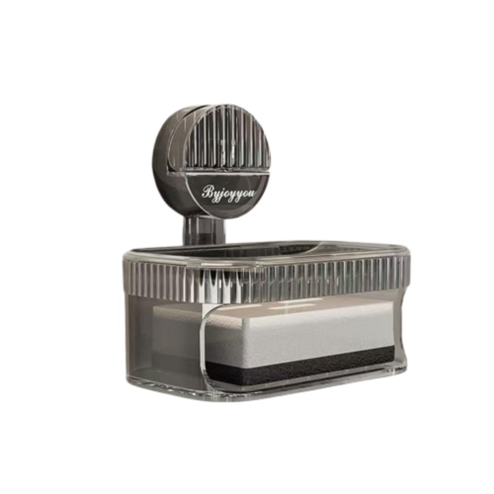 Removable Drain Soap Box Punch-Free Soap Rack Practical Suction Cup Sponge Soap Holder  for Home