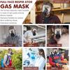 Gas Masks Survival Nuclear and Chemical - Reusable Full Face Respirator Gas Mask with Filter