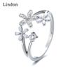 Классическое кольцо Lindon из медного сплава с цирконием, женские ювелирные изделия, свадебный подарок для вечеринки