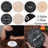 Pointed with Stars Sun and Moon Black White Color Slice Wood Base Cat Pattern Wooden Pendulum Board