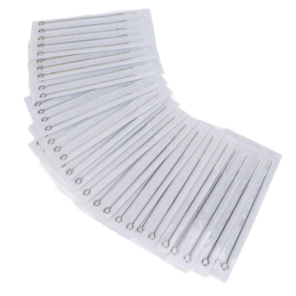 100 шт. смешанных игл для татуировок, круглые принадлежности для татуировок 5 размеров 1RL 3RL 5RL 7RL 9RL