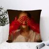 Ariana Grande Cushion Cover Breathable Linen Pillow Cover SkinFriendly Home Decor Pillowcase with Hidden Zipper