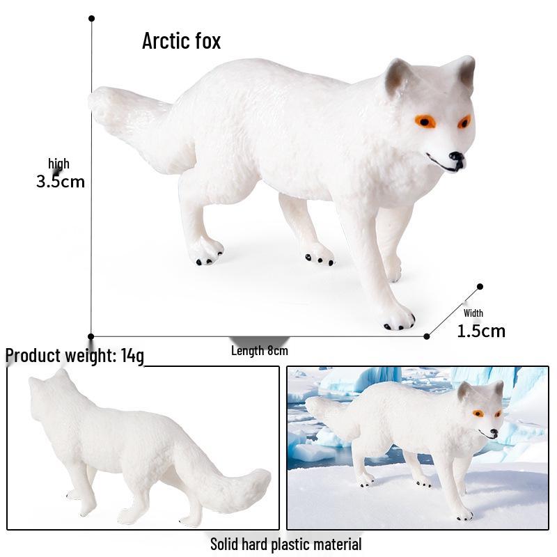 Realistic Arctic Animal Models Toys: Polar Bear, Beluga, Seal, Wolf, Snow Leopard, Penguin