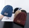 Unisex Letter Label Beanie Hat Fashion Winters Hats Male Female Outdoor Classic Keep Warm Winter Cap