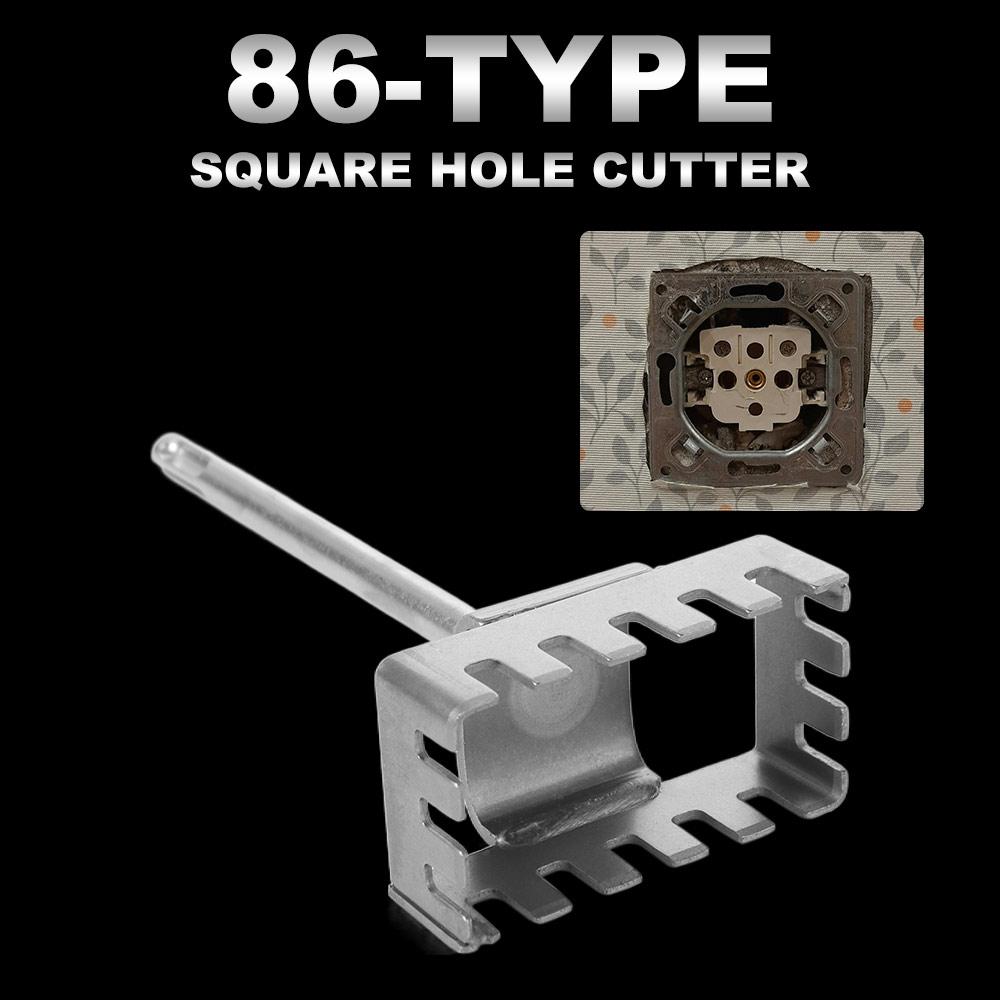 Punch Square Hole Cutter Quick Cutting Hole Socket Sloter Square Socket Puncher  For 86 Switch Box