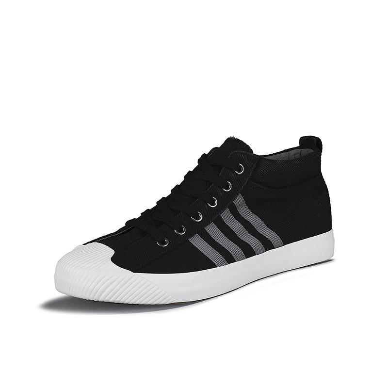 Классические мужские вулканизированные туфли в стиле ретро красного цвета, удобные повседневные кроссовки на плоской подошве, мужские высокие вулканизированные туфли на шнуровке, мужские эспадрильи