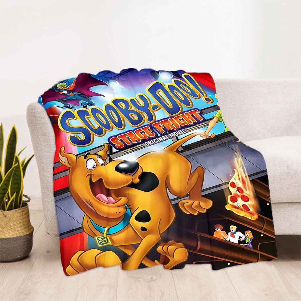 1 шт. Плед Scooby-Doo Mystery для улицы, легкий, фланелевый, мягкий и теплый, всесезонный, для улицы, кемпинга, гостиной, офиса, L1106098