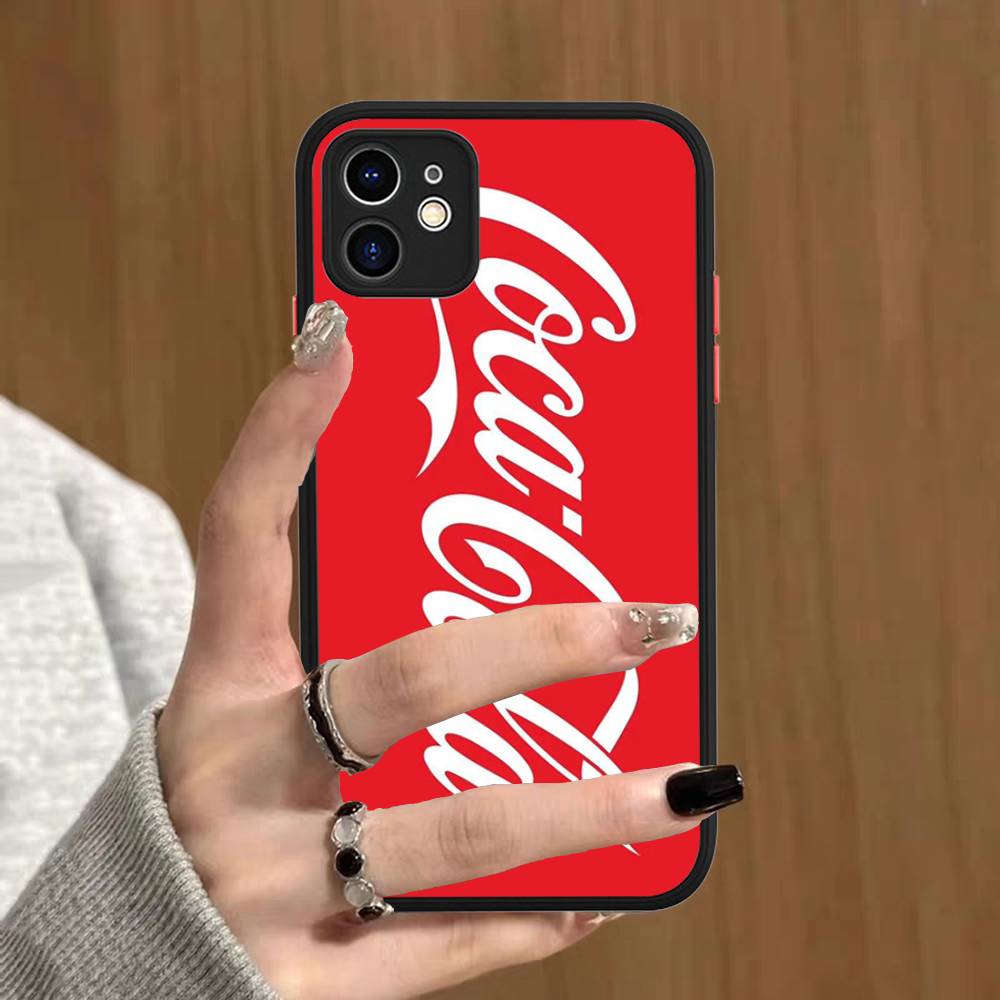 Логотип C-Coca C-Cola Модный чехол для телефона для iPhone 13 12 X XS MAX Pro Max 16 15 11 14 Pro Max Ударопрочный матовый чехол