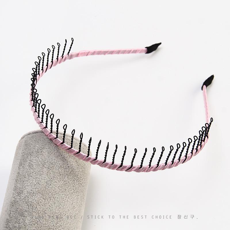 Корейская длиннозубая нескользящая повязка на голову с гребнем головной убор простая повязка на голову с зубцами заколка для волос макияж умывание лица повязка на голову
