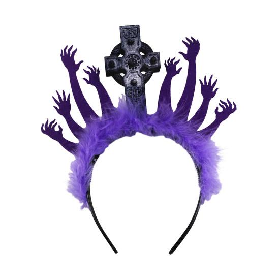 Повязка для волос на Хэллоуин, уникальный аксессуар для костюма, головной убор для вечеринок, косплей