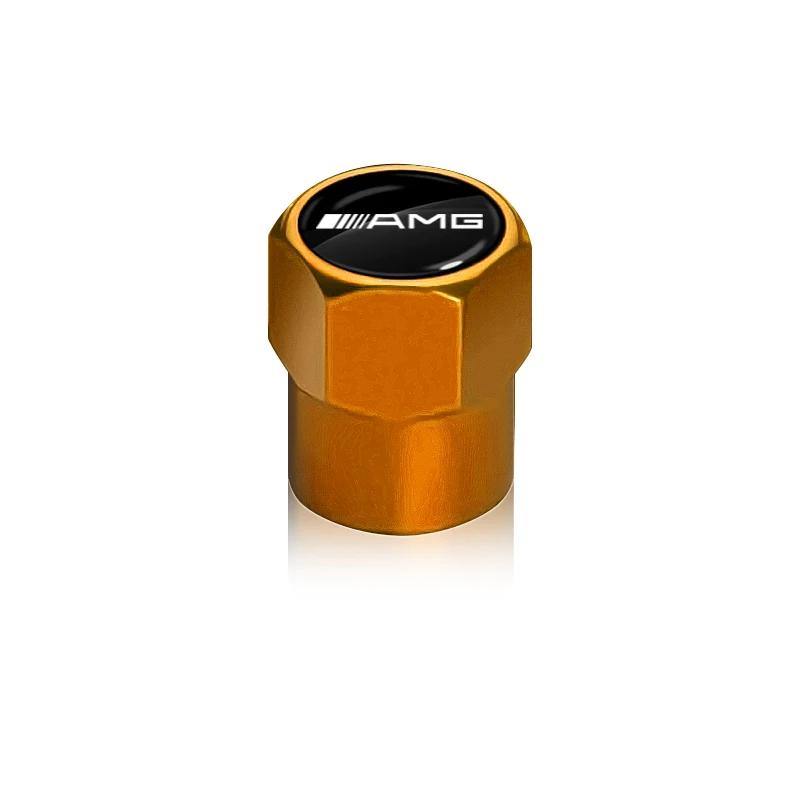 4Pcs Car Valve Stem Caps Cover Waterproof Car Accessories Stickers For Mercedes Benz AMG W204 W213 W205 W211 W212 W176 VL1
