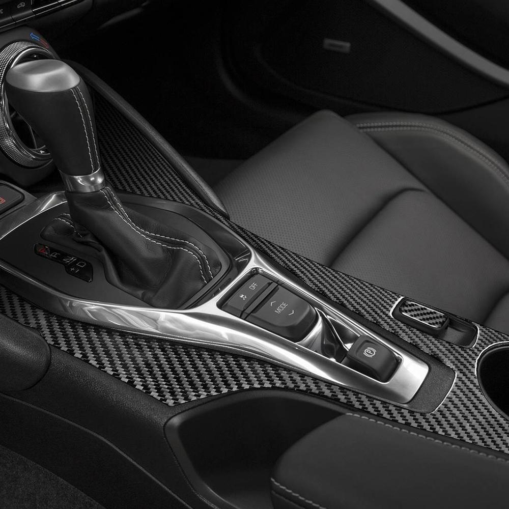 Для Chevrolet Camaro 2016 2017 2018 2019 2020 2021 2022 2023 Накладка-декор из настоящего углеродного волокна Аксессуары для интерьера автомобиля Наклейка