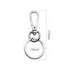 [Small shop] key ring 2 sets metal stainless Fashionable key ring Detachable double ring flat key ring ring DIY handicraft supplies