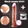 Realistic Wearable Dildo for Women Adult Masturbation Toy with Sliding Skin Testicles Big Penis Anal Vagina Stimulate 18+