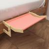 Wooden Cat Hammock Heavy Duty Cordless Cat Window Perch Adjustable Cat Seat Wall Shelves for Bedsides Window Drawers