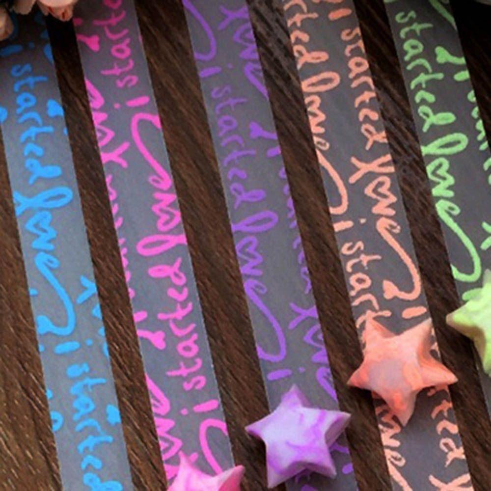 for Girl Glow In The Dark Lucky Star 210pcs Party Paper Strip DIY Luminous Star Paper Origami