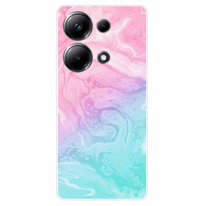 Beautiful Phone Cases for Xiaomi Redmi Note 13 4G Case Clear Bumper Soft TPU Silicon Cover for Redmi Note13 4G Protection Shells