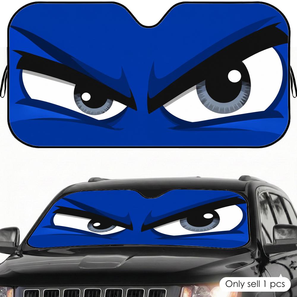 Sapphire blue eyes Sun Visor Car Sun Shade Front Windshield Coverings Blocker Auto Protector Window Visor Screen Cover