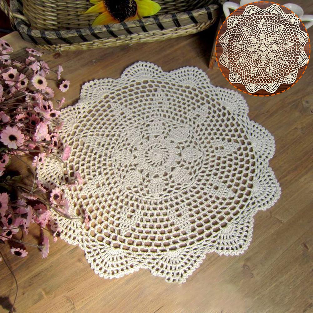 Home Doily Table Cloth Mat Cotton Countryside Vintage