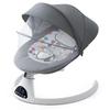 CHOZAN Электрическое детское кресло-качалка Baby Timing, серое, качели, шезлонг, электрический, функция, без помощи рук, качалка, кресло, встроенная мелодия, пятиточечный