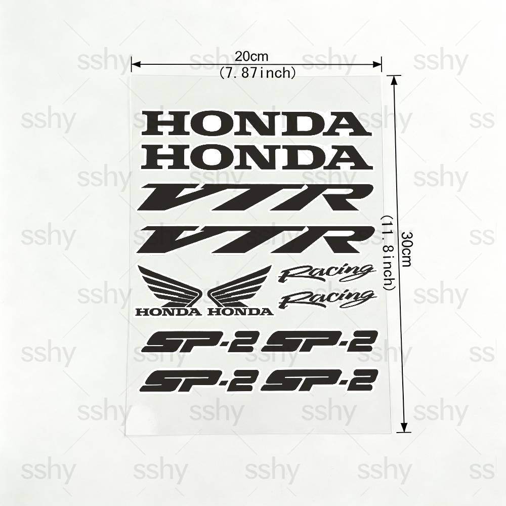 For HONDA VPR SP2 18 Colors Reflective Motorcycle Stickers Waterproof Vinyl Decals For Motorbike Helmet Fuel Tank Bike
