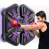 Smart Music Boxing Machine - Wall-Mounted Electronic Punch Mat for Home Workout & Training, Durable ABS Material, Purple